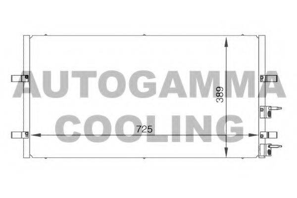 AUTOGAMMA 104986 Конденсатор, кондиционер