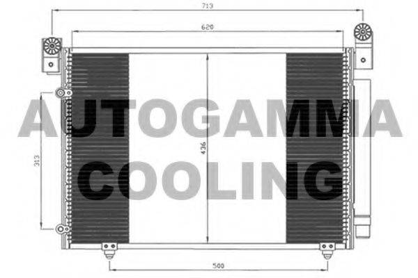 AUTOGAMMA 105008 Конденсатор, кондиционер