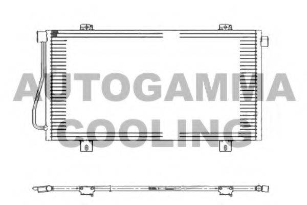 AUTOGAMMA 105023 Конденсатор, кондиционер