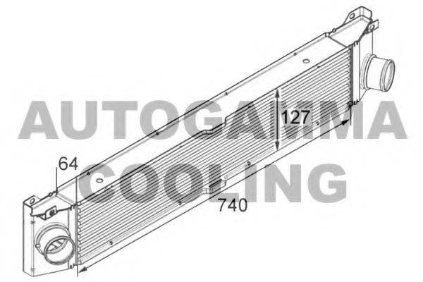 AUTOGAMMA 105141 Интеркулер