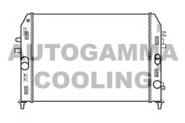 AUTOGAMMA 105167 Радиатор, охлаждение двигателя