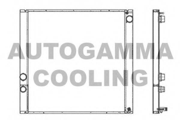 AUTOGAMMA 105214 Радиатор, охлаждение двигателя