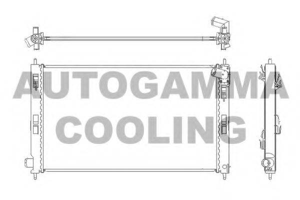 AUTOGAMMA 105216 Радиатор, охлаждение двигателя