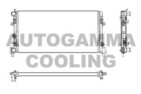 AUTOGAMMA 105400 Радиатор, охлаждение двигателя