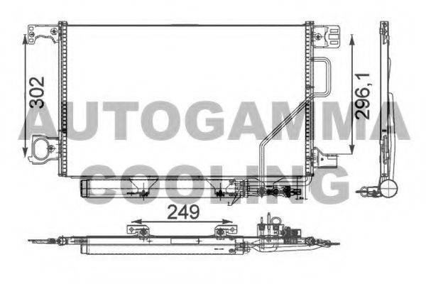 AUTOGAMMA 105403 Конденсатор, кондиционер