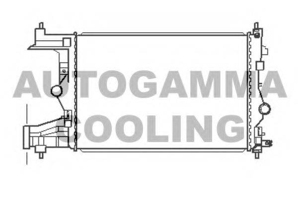 AUTOGAMMA 105444 Радиатор, охлаждение двигателя