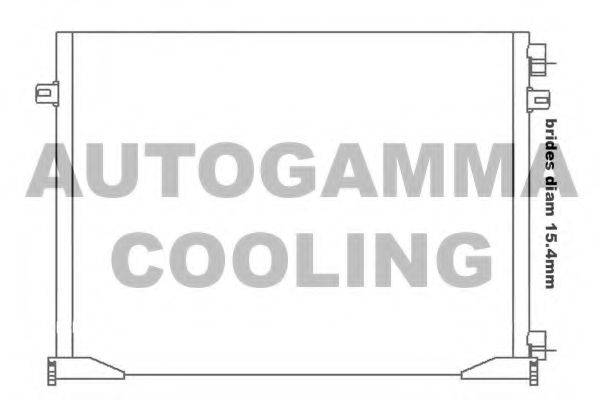 AUTOGAMMA 105549 Конденсатор, кондиционер