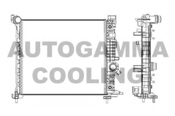 AUTOGAMMA 105683 Радиатор, охлаждение двигателя