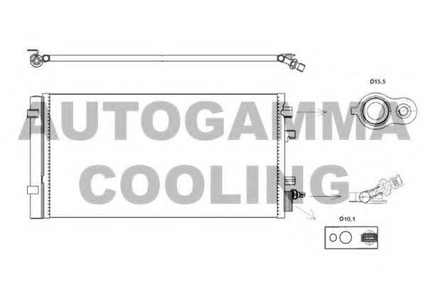 AUTOGAMMA 105830 Конденсатор, кондиционер