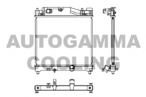 AUTOGAMMA 105905 Радиатор, охлаждение двигателя