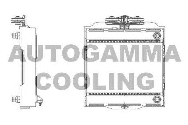 AUTOGAMMA 107010 Радиатор, охлаждение двигателя