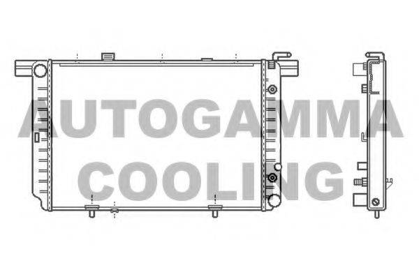 AUTOGAMMA 107042 Радиатор, охлаждение двигателя