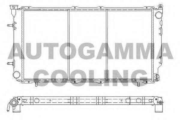AUTOGAMMA 107053 Радиатор, охлаждение двигателя