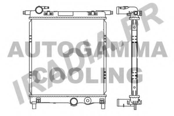 AUTOGAMMA 107107 Радиатор, охлаждение двигателя