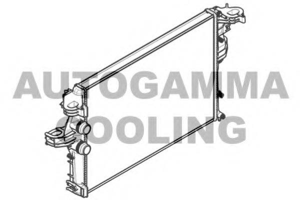 AUTOGAMMA 107142 Радиатор, охлаждение двигателя