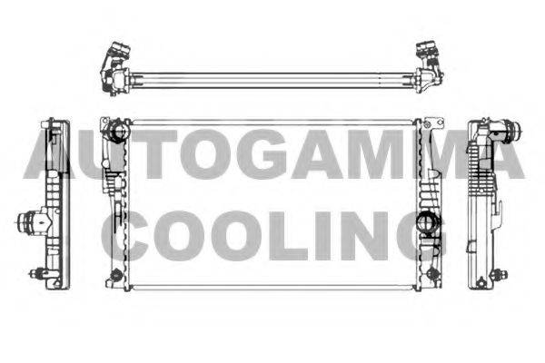 AUTOGAMMA 107159 Радиатор, охлаждение двигателя