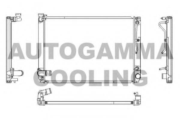 AUTOGAMMA 107362 Радиатор, охлаждение двигателя