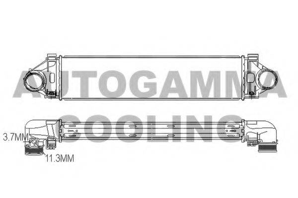 AUTOGAMMA 107471 Интеркулер