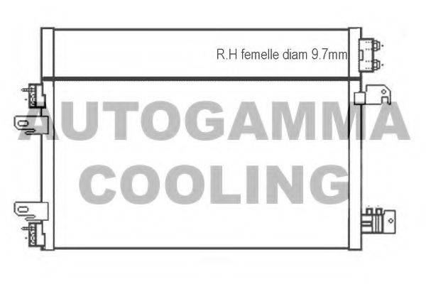 AUTOGAMMA 107492 Конденсатор, кондиционер