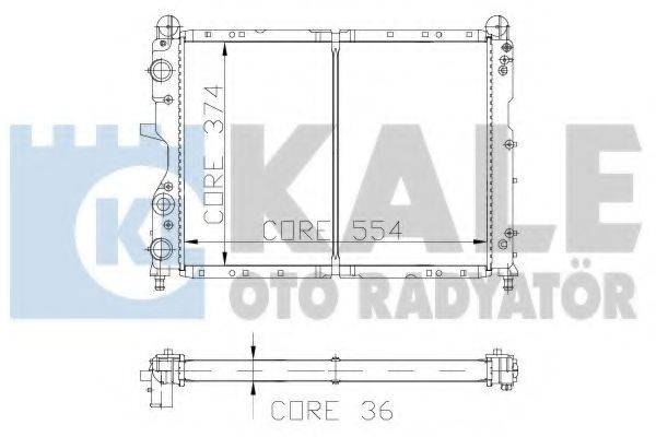 KALE OTO RADYATOR 101898 Радиатор, охлаждение двигателя