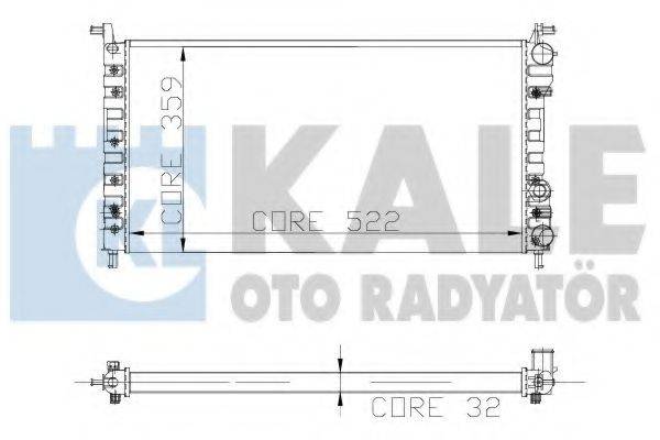 KALE OTO RADYATOR 102400 Радиатор, охлаждение двигателя