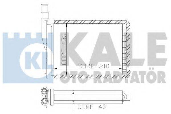 KALE OTO RADYATOR 110100 Теплообменник, отопление салона