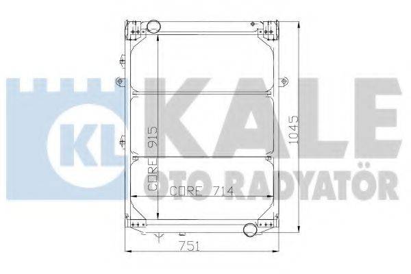 KALE OTO RADYATOR 115398 Радиатор, охлаждение двигателя