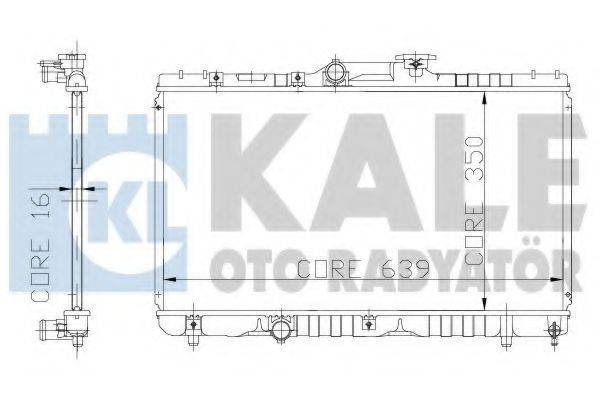 KALE OTO RADYATOR 117200 Радиатор, охлаждение двигателя