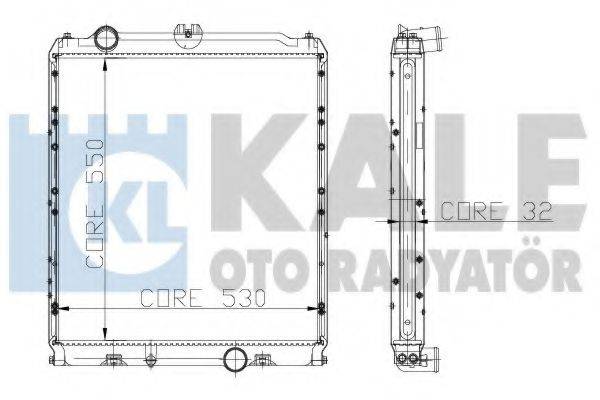 KALE OTO RADYATOR 122200 Радиатор, охлаждение двигателя