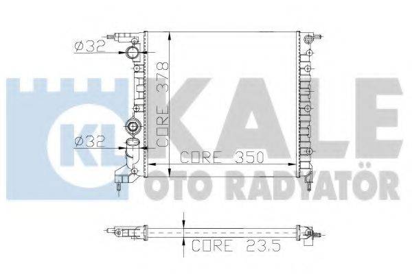 KALE OTO RADYATOR 146700 Радиатор, охлаждение двигателя