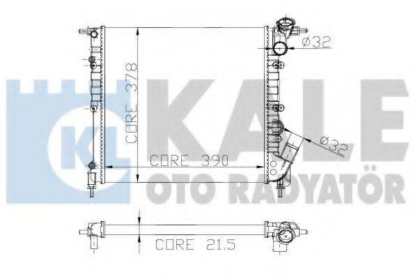 KALE OTO RADYATOR 146900 Радиатор, охлаждение двигателя