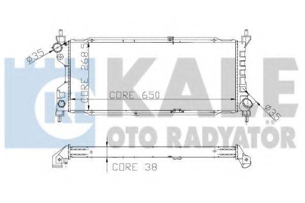 KALE OTO RADYATOR 156000 Радиатор, охлаждение двигателя