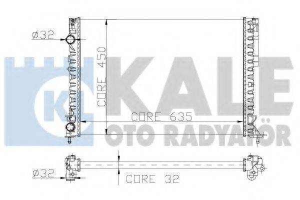 KALE OTO RADYATOR 162600 Радиатор, охлаждение двигателя