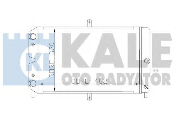 KALE OTO RADYATOR 166200 Радиатор, охлаждение двигателя