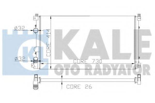 KALE OTO RADYATOR 206600 Радиатор, охлаждение двигателя