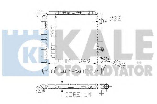 KALE OTO RADYATOR 208200 Радиатор, охлаждение двигателя