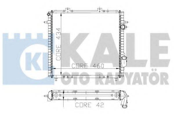 KALE OTO RADYATOR 208300 Радиатор, охлаждение двигателя