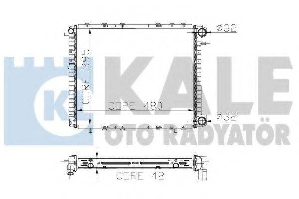 KALE OTO RADYATOR 214900 Радиатор, охлаждение двигателя