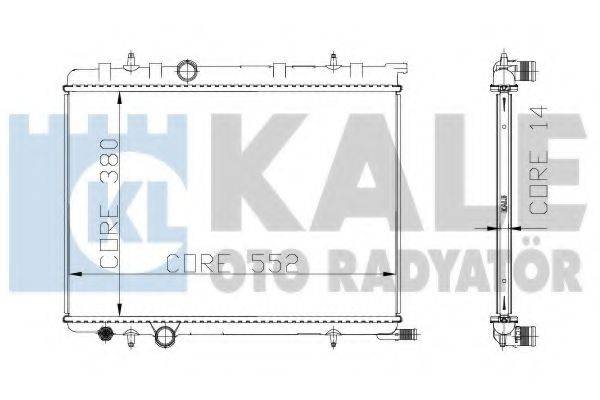 KALE OTO RADYATOR 216999 Радиатор, охлаждение двигателя