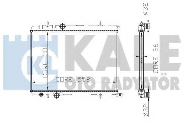 KALE OTO RADYATOR 225200 Радиатор, охлаждение двигателя