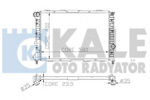 KALE OTO RADYATOR 230700 Радиатор, охлаждение двигателя