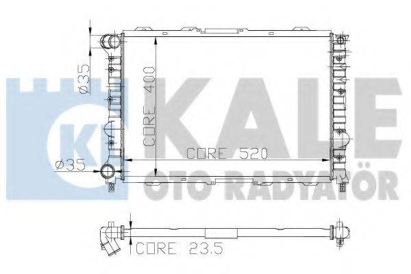 KALE OTO RADYATOR 230900 Радиатор, охлаждение двигателя