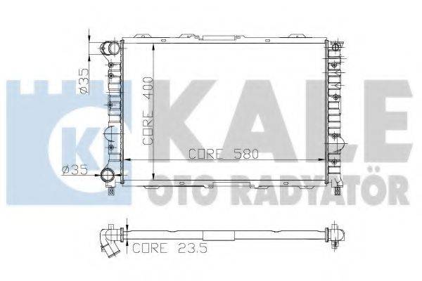 KALE OTO RADYATOR 231000 Радиатор, охлаждение двигателя