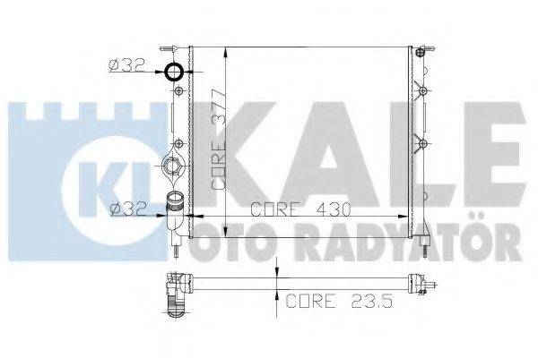 KALE OTO RADYATOR 246300 Радиатор, охлаждение двигателя
