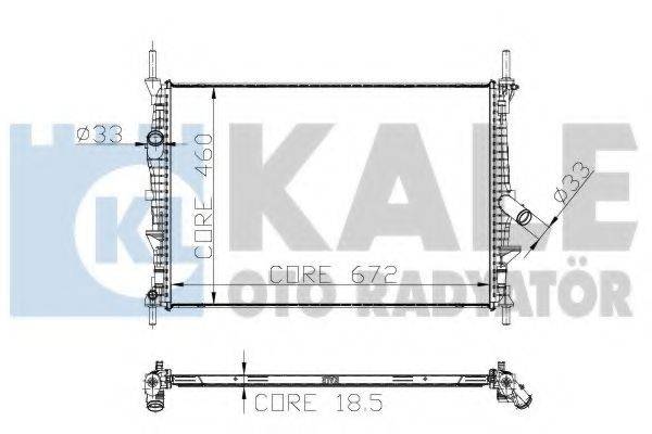 KALE OTO RADYATOR 251700 Радиатор, охлаждение двигателя