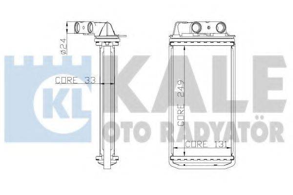 KALE OTO RADYATOR 268600 Теплообменник, отопление салона