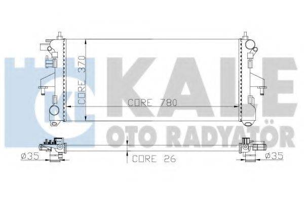 KALE OTO RADYATOR 285500 Радиатор, охлаждение двигателя