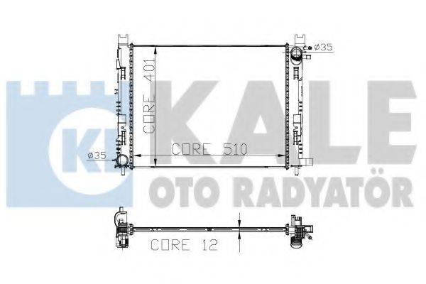 KALE OTO RADYATOR 305900 Радиатор, охлаждение двигателя