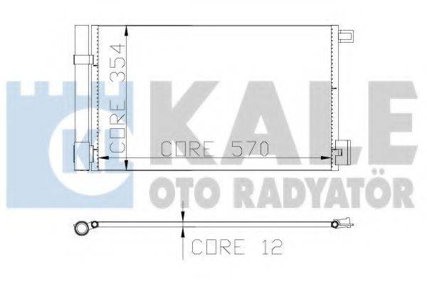 KALE OTO RADYATOR 310300 Конденсатор, кондиционер