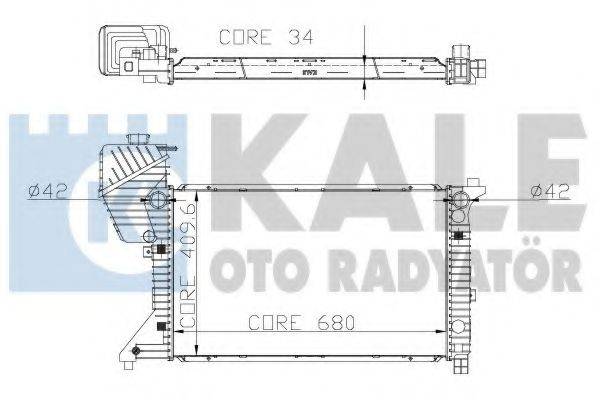 KALE OTO RADYATOR 320000 Радиатор, охлаждение двигателя